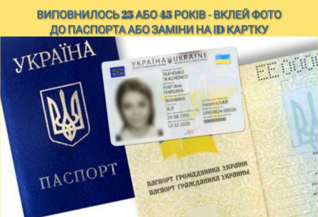 Відновлення строків для вклеювання фотокарток у паспорт громадянина України