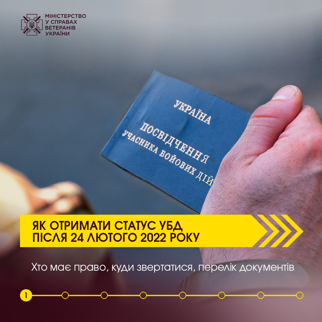 Як отримати статус УБД після 24 лютого 2022 року: хто має право, куди звертатися, перелік документів