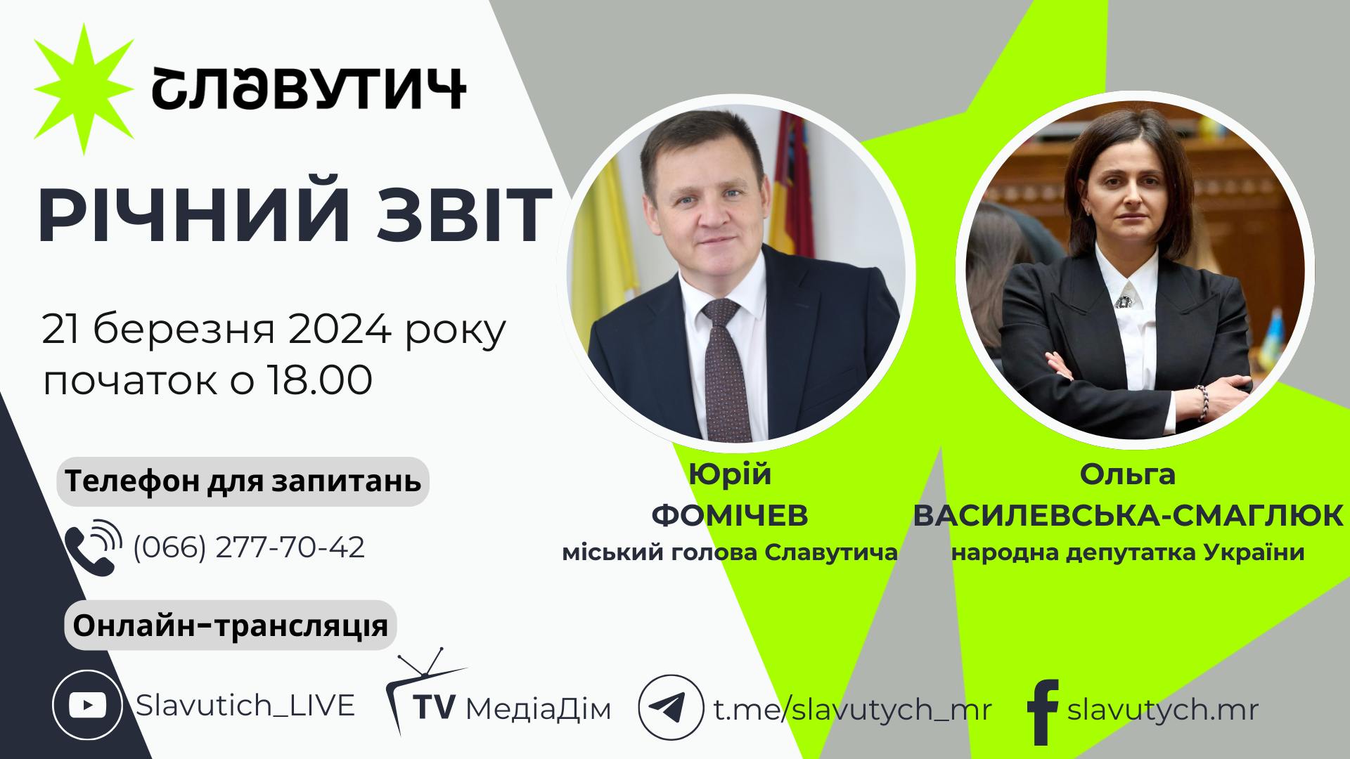 Звіт міського голови Юрія Фомічева про роботу міської ради та її виконавчих органів у 2023 році