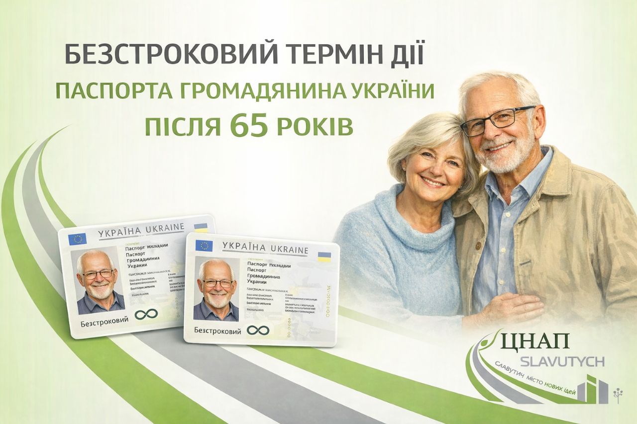 Безстроковий термін дії паспорта громадянина України після 65 років