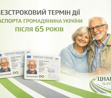 Безстроковий термін дії паспорта громадянина України після 65 років