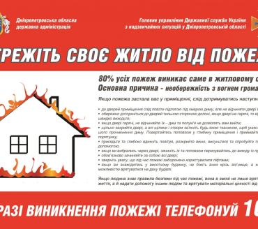 Щодо попередження пожеж